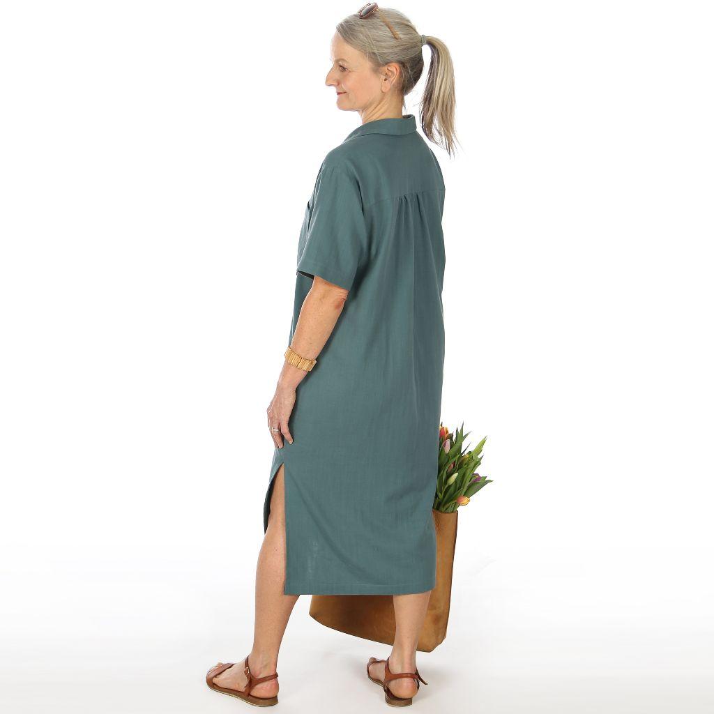 Preview: Papierschnittmuster Hemdblusenkleid Frau Isla XS-XXL